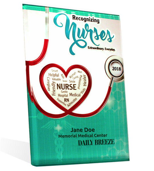 Glass Keepsake Plaque