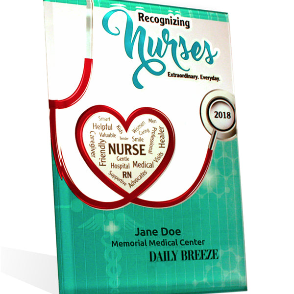 Glass Keepsake Plaque