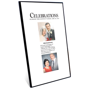 RTD Celebrations Plaques - Modern Archival Plaque with Black Edge 1/4"